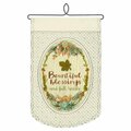 Heritage Lace Bountiful Blessings Wall Hanging Pattern, Cafe WH78C-1174
